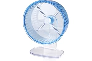 JINZHENHONG 9In Hamster Wheel, Adjustable Chinchilla Wheel, Silent Spinner Hamster Wheel, Hedgehog Mouse Wheel for Dwarf Syrian Gerbils Mice and Other Small Size Pet (9 Inch, Blue)