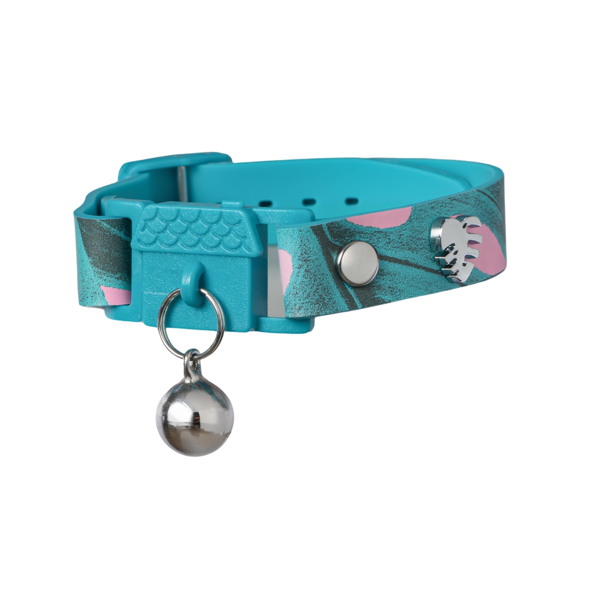 Kittyrama Botanicals Monstera KITTEN Collar. Award Winning. Hypoallergenic, Quick Release Breakaway, Comfy & Soft. Vet Approved. Other Styles Available