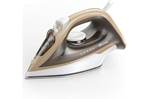 SUNDU Steam Irons for Clothes 15s Fast Heat-up,1500W Powerful steam Iron with 11.84oz Water Tank,Non-Stick Ceramic Soleplate, Anti-Drip, Auto-Off, Burst Steam, Self-Cleaning, Ironing Clothes for Home