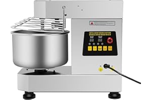 SBPKMARSCT Commercial Food Mixer, 750W 110V 12Qt Dual Rotating Dough Kneading Machine Electric Dough Kneading Machine with Food-grade Stainless Steel Bowl Dough Mixer for Bread Pizza Making Cream Eggs Whipping