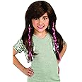 Bratz Jade Wig For Kids - Long Black With Pink Highlights And Bun Accents