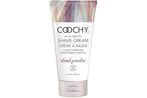 Coochy Shave Cream - Moisturizing Shave Lotion - Gentle Intimate Shaving Cream - For Bikini Area, Underarms, Legs & More - Rash-Free, Hydrating Formula - Island Paradise, 3.4 oz