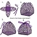 KPOSIYA Pack of 100 Laser Cut Rose Candy Boxes, Favor Boxes 2.5