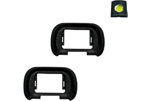 ZLMC Viewfinder Eyecup Eye Cup FDA-EP19 for Sony Alpha A7R V A7RV A7R5 A7 IV A7M4 A7IV A1 & A7S III A7SIII A7S3 ILCE-7SM3, Replaces Sony FDA-EP19 Eyecup & Hot Shoe Cover (2+1 Pack)
