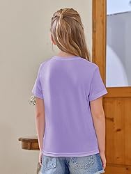 Girls Short Sleeve T Shirts Kids Summer Tops