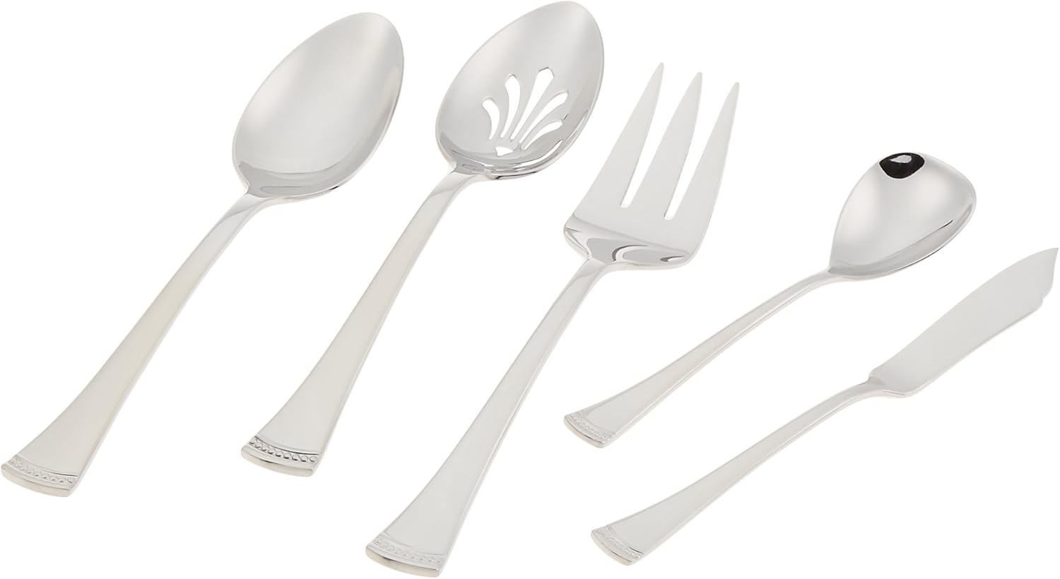  | Lenox Portola 65-Piece Flatware Set, 10.00 LB, Metallic: Flatware Sets