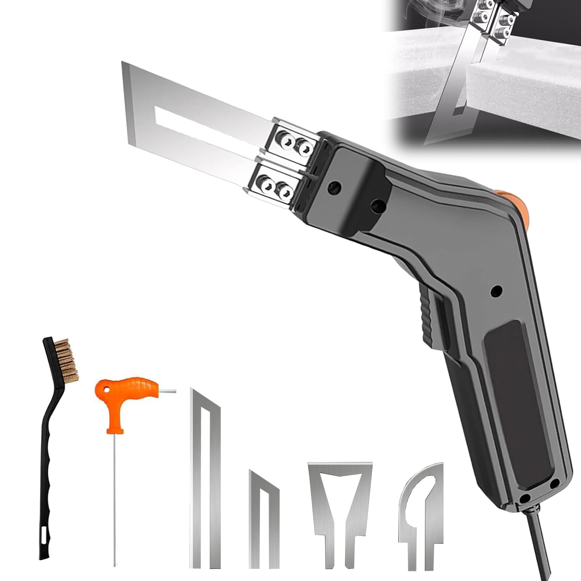 Photo 1 of YUHSYWL Foam Cutter Electric Hot Knife, 300W Styrofoam Cutting Tool, 4-in-1 Kit for Cutting Foam Board Insulation, EPP, EPS, XPS, EVA, EPE, PU, KT Board, Sponge, Nylon