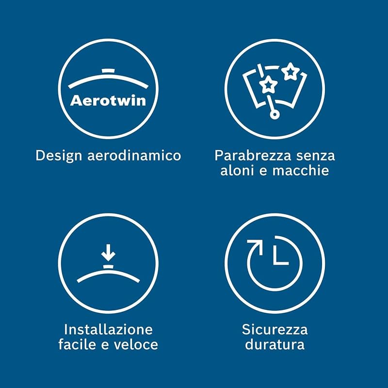 Bosch Aerotwin eA 868 S Tergicristalli Anteriori 650 mm / 340 mm