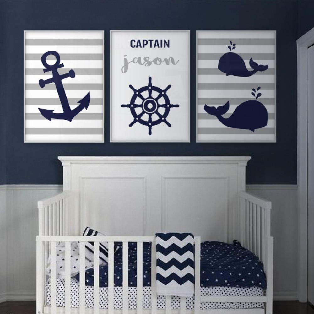 navy nursery wall decor