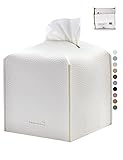 PENGLONG Tissue Box Cover 5X5X5'' PU Leather Tissue