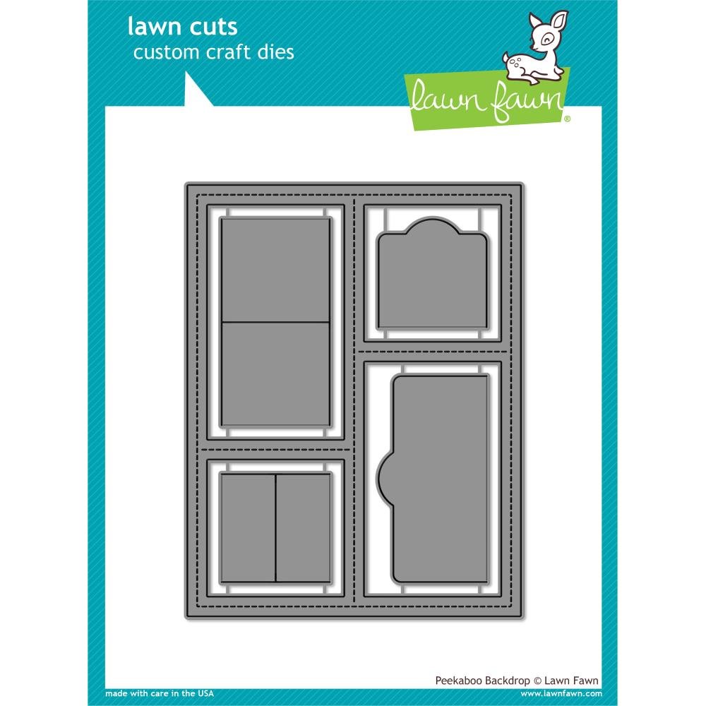 Lawn Fawn Cuts Peekaboo Backdrop Universal Custom Craft Cutting Dies LF1626