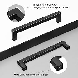 20 Pack Probrico Black Square Kitchen Cabinet