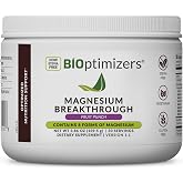 BIOptimizers Magnesium Drink, 8 Forms of Magnesium Fruit Punch, 30 Servings | With Electrolytes, Glycinate, Citrate &amp; Malate for Restful Sleep, Stress Resilience, Muscle Recovery &amp; Heart Support