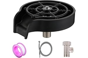 Glass Rinser for Kitchen Sink, Black Kitchen Sink Cleaning Spray Cup Washer, Bar Glass Rinser, Kitchen Sinks Accessories, Cup