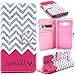 Galaxy Grand Prime Case,IVY [Wave Smile][Kickstand Flip Case][Credit Cards Slot][Cash Pockets][Slim Fit] Premium Synthetic Leather Flip Cover Wallet Case for Samsung Galaxy Grand Prime G530H G5308