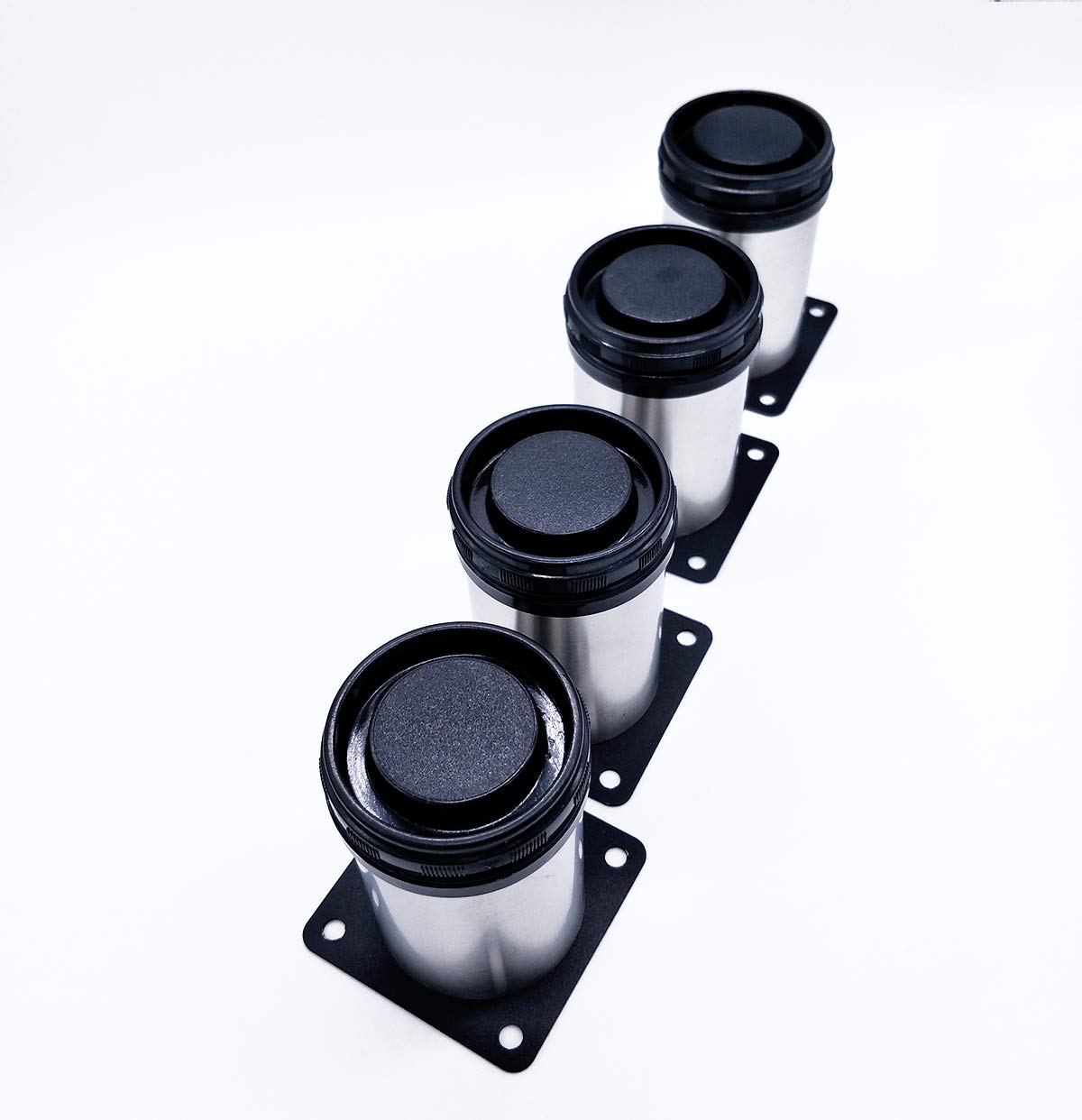 Ferretería Total: 500-520mm, Dia 60mm 4 unidades Patas de Metal muebles