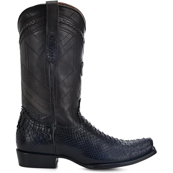 Dingo Cowboy Boots Mens Black Pebble Leather Pointed Toe Western 7240 Size 9.5 D Dingo Men main image 2
