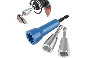 3Pcs Wire Twister Tool for Drill, Wire Stripping & Twisting Tool with Adjustable Jaws for Electrical Work, DIY Projects, Grad
