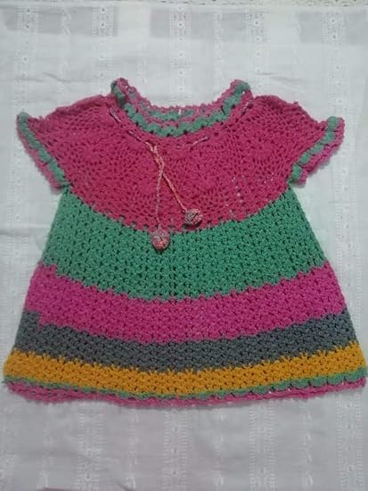 handmade crochet baby frock