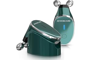 JUVENCARE Microcurrent Facial Device- 6 in 1 Advanced Face Microcurrent Device- Microcurrent Facial Machine- Skin Care (Dark Green)