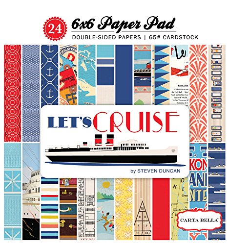 Carta Bella Paper Company CBLC65015 Let's Cruise 6x6 Paper Pad