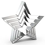 Pentagram Star Cookie Cutter Set Large - 5 Inch, 4