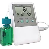 Traceable Calibrated Digital Fridge Thermometer/Freezer Thermometer with Bottle Probe, –58 to 158 Fahrenheit