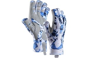 CHSMONB Fishing Gloves UPF50+ Sun Gloves, UV Protection Fingerless Gloves Men Women for Fishing, Kayaking, Rowing, Paddling, Canoeing, Hunting