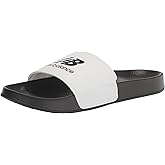 New Balance Unisex-adult 50 V1 Slide Sandal, White/Black, Men 12 M / Women 13.5 W