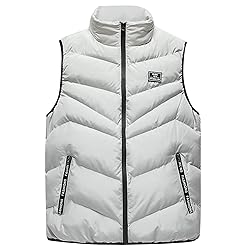 WENKOMG1 Winter Puffer Vest For Men,Lightweight