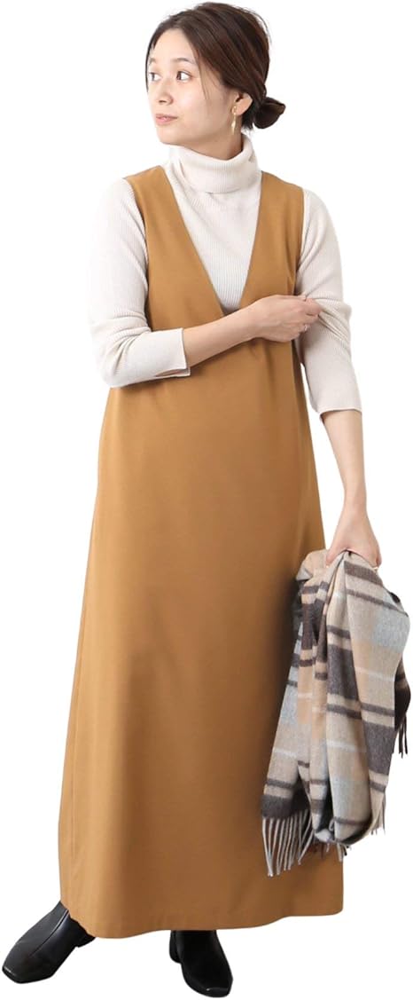 v neck overall dress