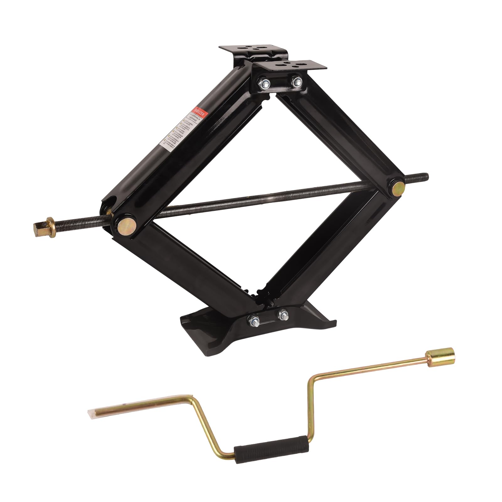 Photo 1 of LCyindu 6500lbs Camper RV Trailer Stabilizer Jacks,Set of 1,RV Leveling Scissor Jacks 4-24" Height,Heavy Duty RV Stabilizer Jacks for Travel Trailer with Crank Handle