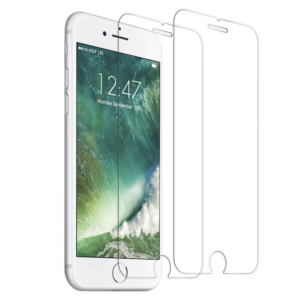 Panzerglas Schutzfolie für iPhone 7, [2 Stück] TUCNIPUS Panzerglasfolie -3D Touch Kompatibel, 9H Härte, Anti-Öl, Kratzer,Blasen und Fingerabdruck Displayschutzfolie für iPhone 7 (4.7 Zoll)