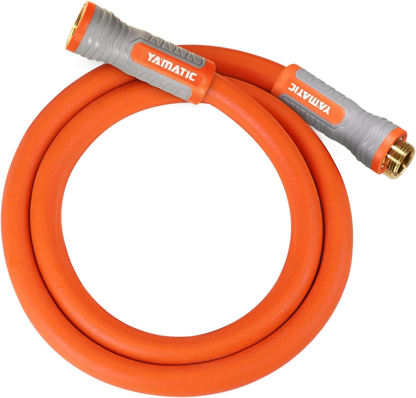 Photo 1 of YAMATIC Heavy Duty Short Garden Hose 5/8 in x 5 ft with Swivel Fitting, Super Flexible Leader hose,All-weather, Lightweight, Burst 600 PSI
