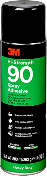3M Spray90 High Strength Adhesive 500ml Aerosol Industrial Pro Use view 1