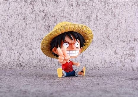 Amazon Co Jp Hgghhy 彫像フィギュア10cmアニメワンピースルフィエース素敵な幼年期の歯座っているpvcアクションフィギュアopluluff Ybles 3テーブル デスクトップデコレーションよりアニメファン Crowbar Bamboo Color A ホーム キッチン