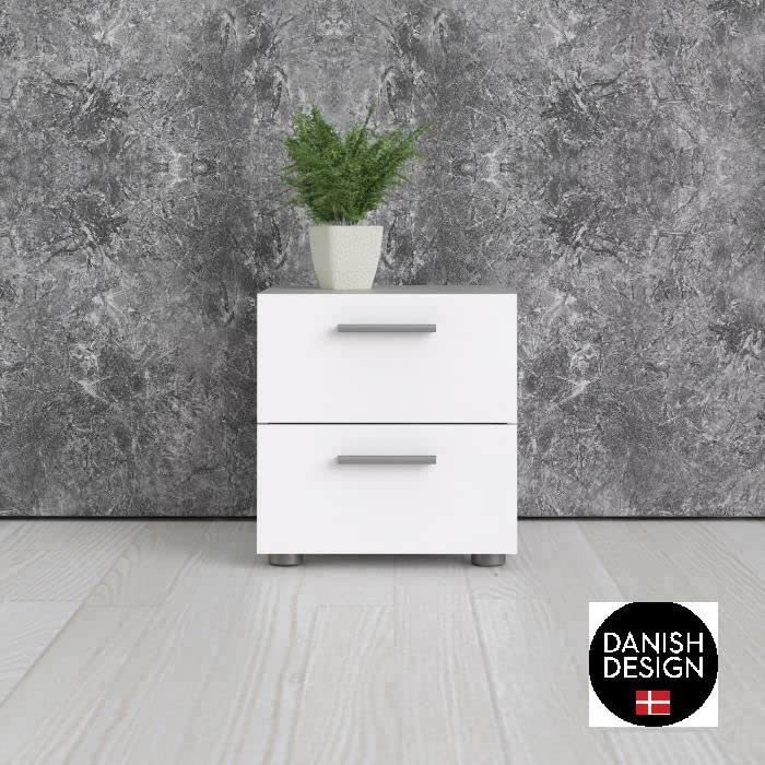 Tvilum Nightstand, Small, White Pricepulse