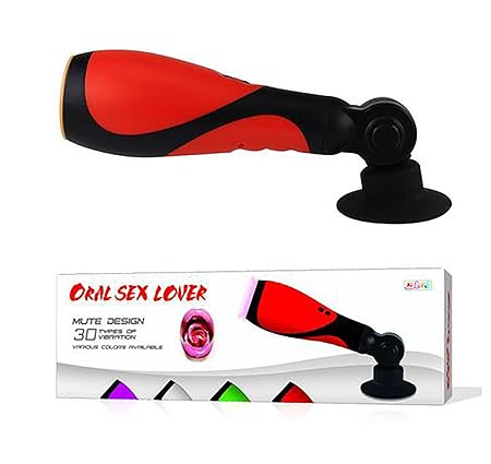 Masturbator Oral Sex Lover Masturbation Vibrator mit 30 Vibrationsstufen und Saugnapfhalterung