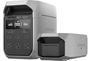 EF ECOFLOW Portable Power Station Delta 3 Plus with Smart Extra Battery, Expand Capacity from 1024Wh to 2048Wh, Solar Generat