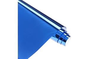 HTVSTD Blue HTV Metallic HTV Vinyl Roll - 12"*8ft Blue HTV Heat Transfer Vinyl Metallic Iron On Vinyl Dark Blue HTV Vinyl for T-Shirts Compatible with Silhoutte Cameo Or Cricut