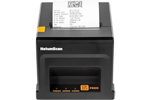 NetumScan USB POS Receipt Printer, 80mm Thermal Receipt Printer with Auto Cutter Cash Drawer, 300mm/s, Support Windows/Mac/Linux, Restaurant Kitchen Printer for ESC/POS(Only USB Interface) 8360