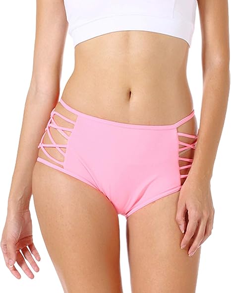 high waisted swim shorts amazon