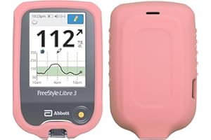 Premium Silicone Protective Cover Set (Screen Protector + Lanyard + Lanyard Patch) for Freestyle Libre 3 / Freestyle Libre 2 