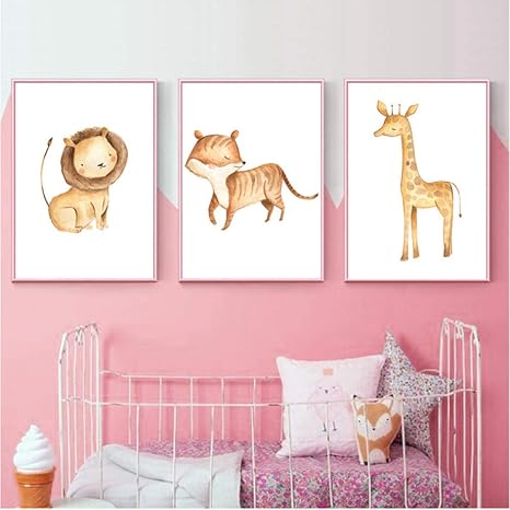 animal canvas prints for nursery