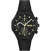 HUGO Men's #LIT Multi Watch – Lightweight TR90 Case, Multifunction Movement, Bold and Playful Design, Quartz Accuracy, Stylish Everyday Wear - Gift for Him