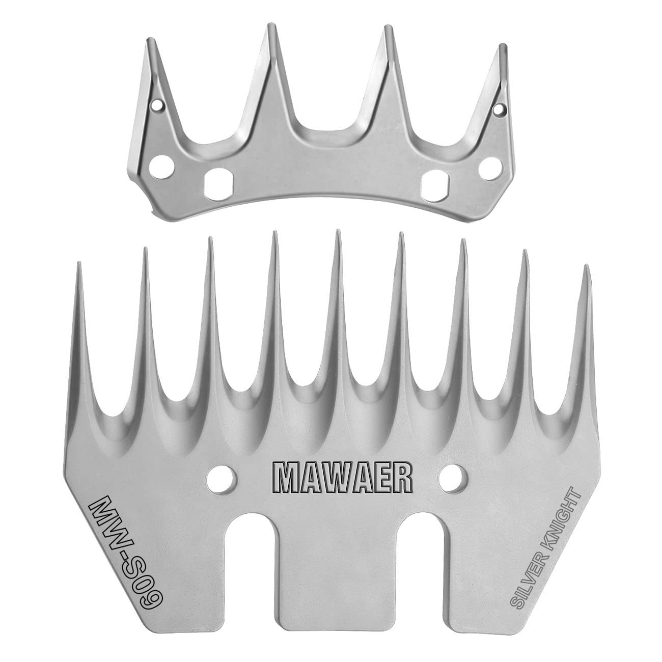 MAWAER 9 Teeth Sheep Shears Replacement Blades for fit Oster, Lister, Heiniger Sheep Clippers, Detachable Animal Trimmer Shears for Grooming Goats, Lambs, Llamas, Alpacas (9 Tooth)