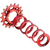 PeakRider Single Speed Conversion Kit for Shimano HG Freehub | 7075 Aluminum 15T/16T/18T Cog + Spacer Set, Complete Fixie &amp; Dirt Jump Bike Conversion Kit