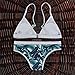 DD&MM Women Bikini Set Girl Retro Swimsuit Top Low Rise Bottom (US2)S