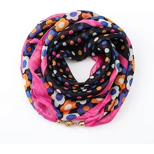 Magnetic Buckle Lazy Scarf Lightweight Chiffon Square Neck Scarf 35x35CM Elegant Decorative Neck Wrap for Outfits