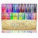 TANMIT Glitter Gel Pens, Glitter Pen with Case for Adults Coloring Books, Artist Colored Gel Markers with 40% More Ink for Drawing Scraobooking Writing Doodling